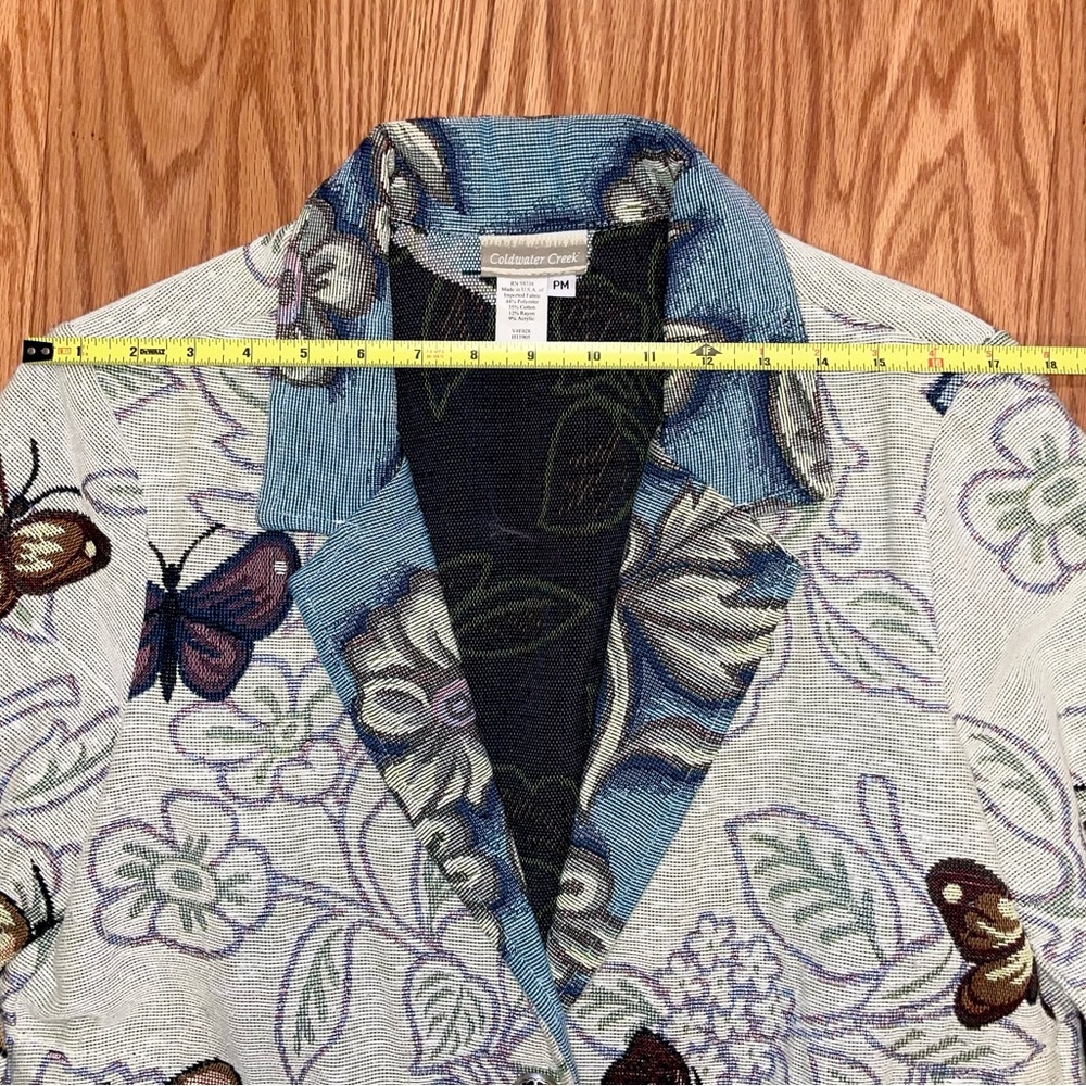 Butterfly Blazer by Coldwater Creek - Size PM - Picture 9 of 11